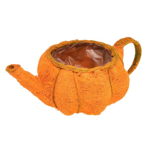 Cache-pot décoration citrouille orange jaune vert Ø19cm H12cm