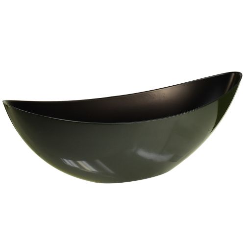 Bol bateau élégant en vert foncé - parfait pour planter - 39 cm 2pcs