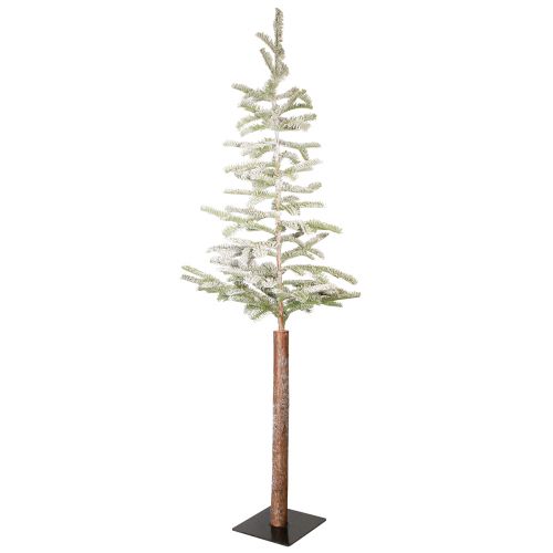 Sapin de Noël artificiel étroit avec neige 40x150cm