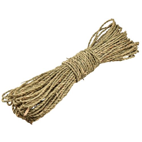 Cordon décoratif en jonc de mer, corde naturelle L31–32cm