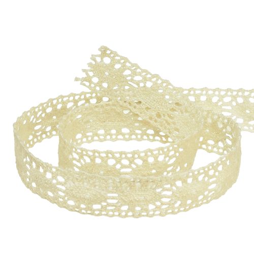 Article Ruban dentelle crème crochet ruban bijoux ruban W18mm L20m