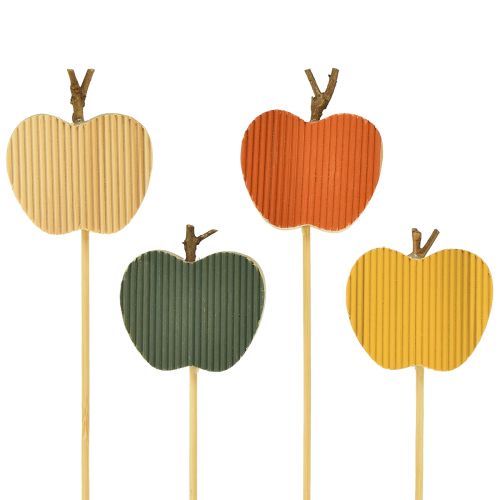 Bouchon de fleur bouchon décoratif d&#39;automne bois pomme 5x5,5cm 8pcs