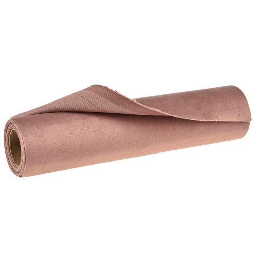 Article Chemin de table en velours vieux rose, 28×270cm - Chemin de table élégant en tissu décoratif pour votre décoration de table de fête