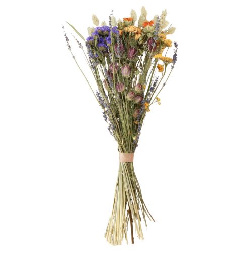 Article Bouquet de fleurs séchées violet orange grain de lavande de mer 55cm