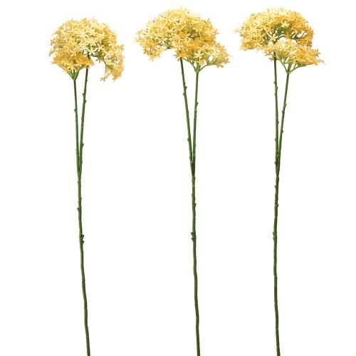 Article Ail Ornemental Allium Sauvage Artificiel Jaune 70cm 3pcs