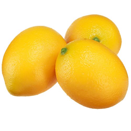 Floristik24 Nourriture artificielle décoration citron Ø5,5cm H8cm 6 pcs