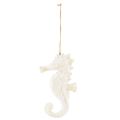 Floristik24 Pendentif décoration hippocampe blanc, décoration maritime H23cm