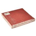 Floristik24 Serviettes Bordeaux Ornements en Relief 33x33cm 15pcs