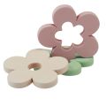 Floristik24 Décoration de table fleurs en bois décoration de table colorée 2 motifs Ø3cm 24pcs