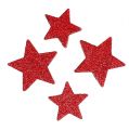 Floristik24 Décoration à disperser étoiles rouge, mica 4-5cm 40pcs