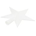 Floristik24 Cime de sapin blanche étincelante 19 cm - incassable et scintillante, parfaite pour des décorations de Noël élégantes