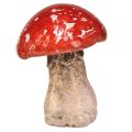 Floristik24 Charmantes décorations de champignons en céramique en lot de 3 - rouge à pois blancs, 8,6 cm - décoration de jardin idéale