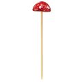 Floristik24 Champignons vénéneux sur bâton, rouge, 4 cm, lot de 6 - champignons de jardin décoratifs pour la décoration d&#39;automne