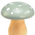 Floristik24 Champignons en bois champignons décoratifs amanites mouches en bois vert menthe 5cm 8pcs