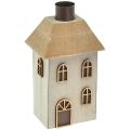 Floristik24 Bougeoir Maison de Noël pour bougies bâtons 14,5cm 2pcs