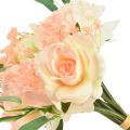 Floristik24 Bouquet de fleurs artificielles pivoines paeonia roses eucalyptus artificiel 32cm