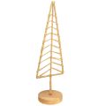 Floristik24 Support de décoration de sapin de Noël métal bois naturel H39cm 2pcs