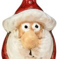 Floristik24 Figurine Père Noël en céramique, rouge, 7 cm - lot de 6, décoration festive de Noël